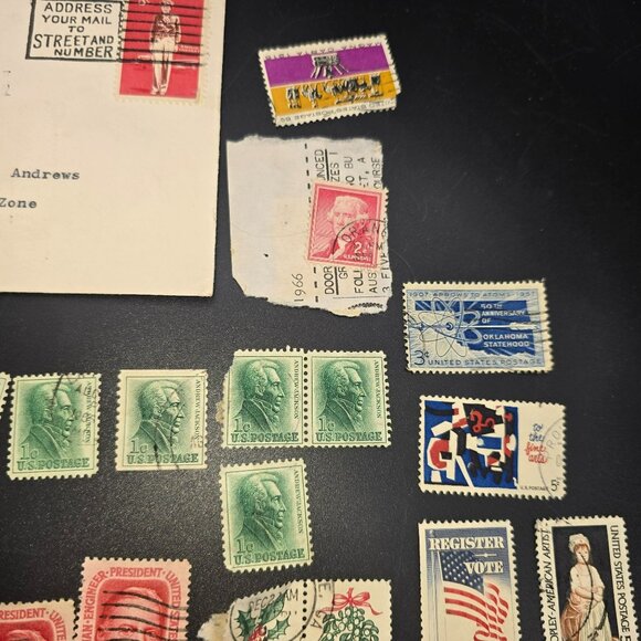 Vintage US Postage Stamp Collection Air Mail Envelopes Historical Lot LI3039 - Picture 5 of 10